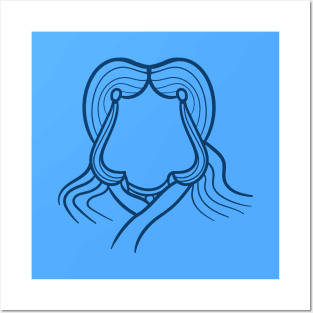 Katara Outline Silhouette Posters and Art